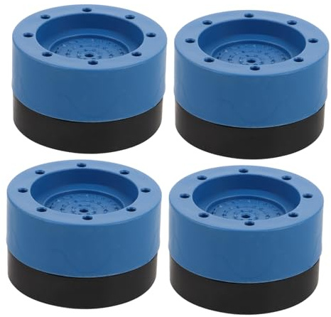 Cabilock 4pcs Anti-vibration Pads Washing Machine Foot Mat Shock Absorbing Rubber Cushion Non-slip Stabilizers for Front Load Washers and Dryers Floor Protection