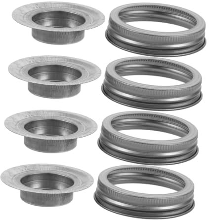 Vaguelly Regular Mouth Jar Candle Holder Mason Jar Lid Inserts Sturdy Candle Lid Decorative Canning Easy-clean