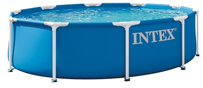 INTEX 28200EP 10Ft X 30In Metal Frame Above Ground Swimming Pool, Pool Only (Pump Not Included)