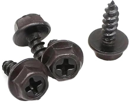 Schrauben M8 Kreuzschlitz-Blechschraube, Flansch, Sechskantkopf, Kreuzschlitz, Innensechskant, schwarze Zinkschrauben, 5 Stück, 5 Stück, M8 x 30 mm(M8x30mm)
