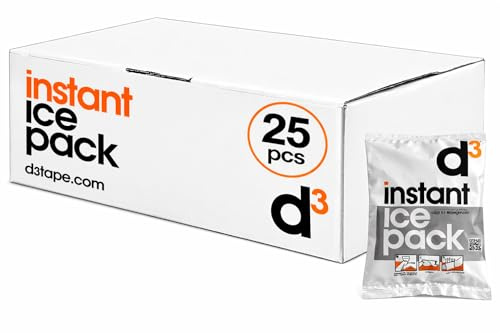 D3 Glace instantanée [Compresse froide jetable prête à l'emploi pour les traumatismes et les ecchymoses] Ice Pack Sport Premiers Secours Cryothérapie d'urgence pour les gymnases Équipes Événements