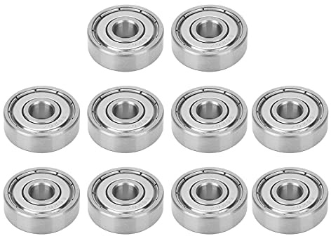 10 unidades de rodamientos de bolas de acero inoxidable S626Z 6x19x6 mm, rodamientos de patines doblemente blindados para patines en línea, monopatines, longboards y monopatines el