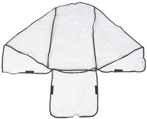 HOODANCOS Regenschutz für Zwillingskinderwagen mit Pvc Material Praktischer Insektenschutz und Einfache Montage für Babys und Beim Spaziergang im Freien