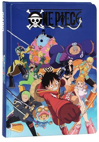 ONE PIECE - Diario Scuola Ufficiale One Piece, Diario Scolastico 12 Mesi, Ideale per la Scuola Elementare, Copertina Imbottita e 320 Pagine Interne Stampate a Colori, Idea Regalo Bambini, 13x17,8H