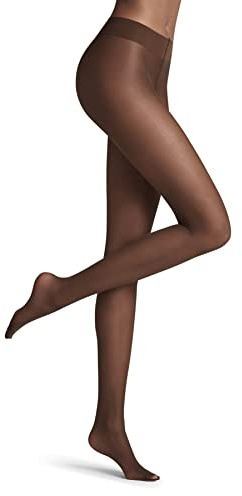FALKE Femme Matt Deluxe 20 Den W Ti Transparents Fantaisie Collants, Marron Brenda 5179, M EU