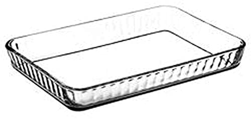 Pasabahce 59204 Borcam Auflaufform und Form, rechteckig, Glas, 40 x 27 cm