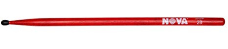 Vic FIrth - NOVA Drumsticks - 2BN - Nylon Tip - Red