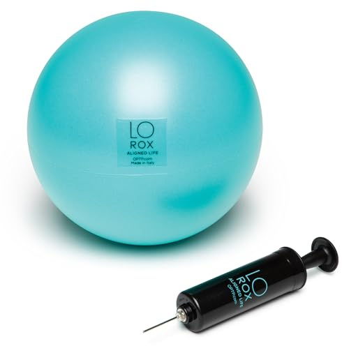 OPTP Lo Rox Body Sphere with Pump - Inflatable Small Pilates Ball with Pump for Exercise, Massage, and Core Workouts — from Lauren Roxburgh