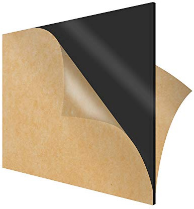 SimbaLux Acrylic Sheet Black Opaque Cast Plexiglass 12”x12” 1/4” Thick 6mm