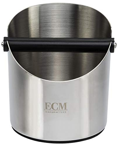 Kaffeemehl Ausschlagbox aus Edelstahl poliert von ECM