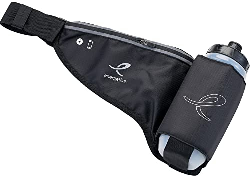 energetics Unisex – Erwachsene Hb Ii Trinkgürtel, Black/Silver, One Size