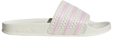 adidas Adilette, Sandali a Ciabatta Donna, Bianco Crema Rosa Chiaro Bianco Rotto, 38 2/3 EU