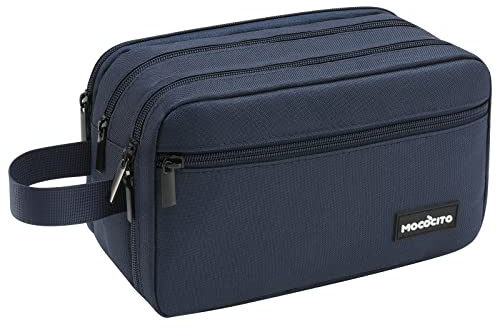 MOCOCITO Beauty Case da Viaggio,Trousse da Toilette Uomo e Donna Grande 3.75L,Borsa da Toilette Astuccio da Viaggio in Nylon con Maniglia Laterale,Trucco Accessori Organizer Cosmetica Pochette Bagno