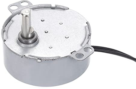 sourcing map Sincrónico Motor AC220-240V 4-5RPM 50-60Hz CW 4W D Eje Motor | Eléctrico, para Microondas Horno Ventilador