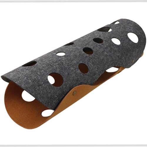 Katzentunnel, faltbares Haustier Tunnel Rohrbett mit Löchern Katzenspielzeug Zufällige Kombinationen Katzenspielmatte Katzenspieltunnel für interaktive Übung Peekaboo Katzenhöhle(Grau+braun)