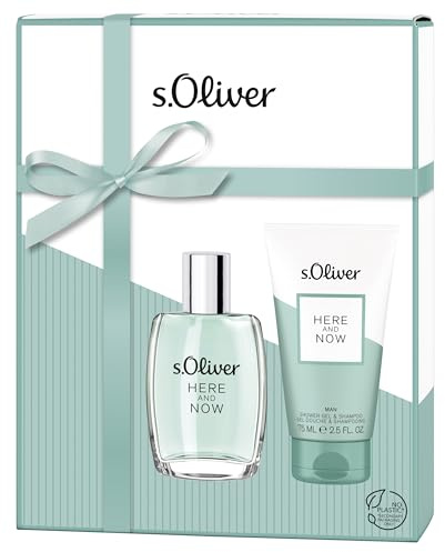 s.Oliver® Here & Now Man Duo Set Eau de Toilette 30 ml NS + Duschgel 75 ml | s.Oliver® HERE AND NOW Man Duo Set - Würzig-warmer Herrenduft mit Eau de Toilette und Duschgel für den modernen Mann.