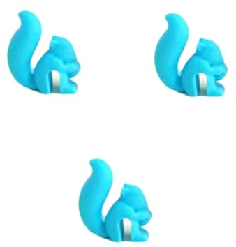 MAGICLULU 15pcs Silicone Squirrel Tea Bag Holder Capacity Tea Bag Clip for Single Cup Easy to Use and Clean