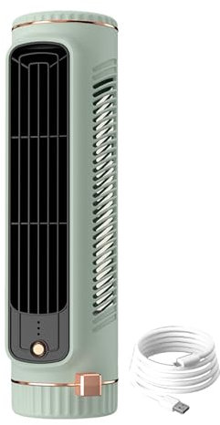 Teksome wiederaufladbarer Tischventilator,3-Gang-Mini-Klimaanlagenventilator für Schlafzimmer | Automatische Kopf-Mini-Klimaanlage für Schlafzimmer, persönliche Klimaanlage für Zuhause