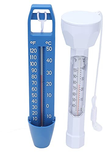 CDQL Floating Pool Thermometer Set, Easy Accurate Readings for Water Temperature,Multi Unit Sturdy Wateright Water Thermometer with Lanyard