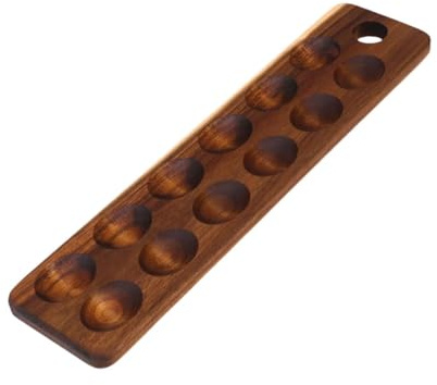 Baoblaze Soporte de Madera para Huevos Y Frutas en La Cocina, 12 Hoyos