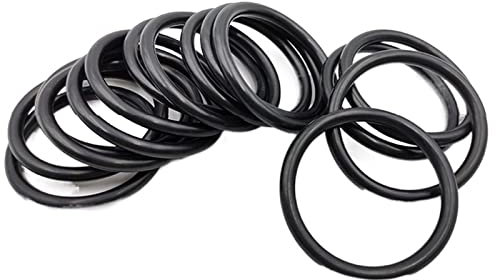 DQZRTUECA Nitrilkautschuk Dichtungsring Dichtung Lippe， CS 1,5mm OD 3mm -52mm Reparatur Skelett Öldichtung O-Ring Dichtung Unterlegscheibe Dichtungslippe(OD 65mm (50Pcs))