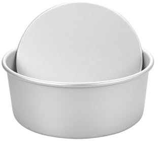 Hrtyvhin Teglie per torte biscotto con base rimovibile in alluminio tondo non strato stampo rotondo per torte stampi per torte cottura pane durata