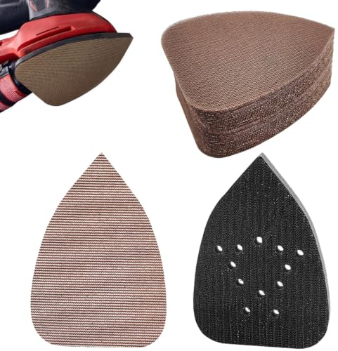 FOWOK Mesh Sandpaper for Black+Decker Detail Sander with Foam Sanding Pad