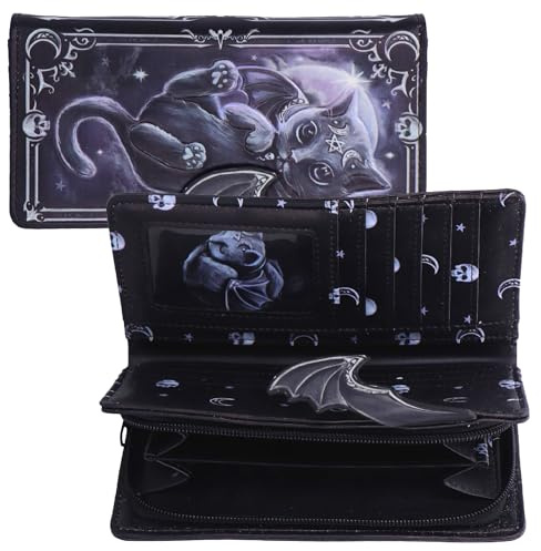 Moon of Malpuss Coin Purse, Embossed Pattern, 10 x 3 x 19 cm