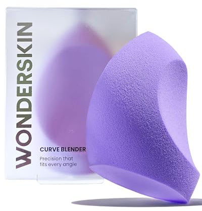Wonderskin Curve Blender - Éponge de Maquillage en Cours de Brevet avec Design Ergonomique pour un Estompage et un Contouring Parfaits – Pour Fond de Teint, Crèmes & Poudres