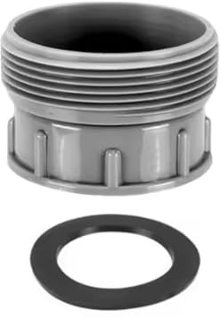 Raccords de tuyau de vidange d'évier de cuisine, connecteur réducteur de trop-plein, adaptateur de tuyau de plomberie (femelle 45 mm - mâle 58 mm)
