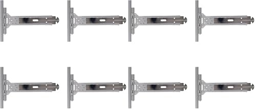 Amig - Cinghia per tapparelle - Acciaio inox e poliammide grigio -150 mm - Resistente alla corrosione -Aumenta la stabilità e la durata delle tapparelle -4 unità per confezione- Facile da installare
