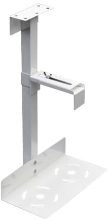 Wesafrae Soporte Universal para Caja de PC, Soporte Ajustable para Caja de Host, Montaje Lateral Versátil Debajo del Escritorio o en la Pared, Soporte para CPU con Elevación, Color