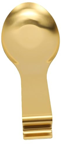 ZJchao Portaposate in Acciaio Inossidabile 9.8 Pollici, Vassoio per per Spatola, Mestolo e Utensili da Cottura con Design Lavabile in Lavastoviglie (D'oro)