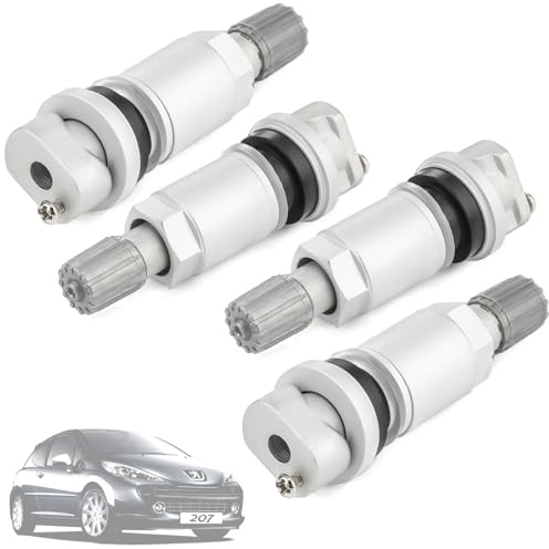 Twowinds 4x Reifendruckventil RDKS Universell Kompatibel mit Citroën Ford | Kompatibel mit C4 C5 C6 C8 (ab 2004), 207 307 407 607 807 (ab 2004); Ford Mondeo (ab 2007), Galaxy