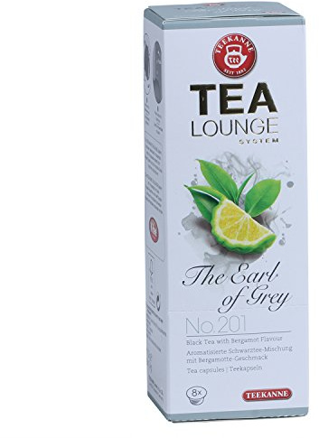 Teekanne Tealounge Kapseln - The Earl of Grey No. 201 Schwarzer Tee (8 Kapseln)