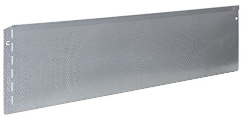 bellissa Rasenkante aus Metall mit Noppen-Struktur - 99688 - Stahlblech feuerverzinkt, silberfarbig - 118 x 20 cm, Nutzlänge 1,15 m - Mit patentierter Verbindungstechnik