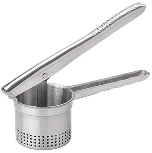 Kartoffelpresse, Edelstahl, Produktgröße: Länge: 24,5 cm, Höhe: 10 cm, Durchmesser: 8 cm