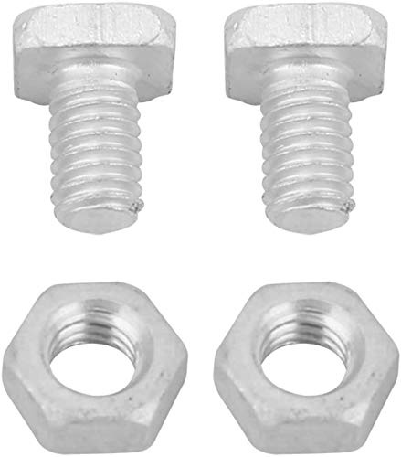 TOPINCN Greenhouse Repair Kit Hardware Set - 50pcs Aluminum Nut + 50pcs Bolt - Silver