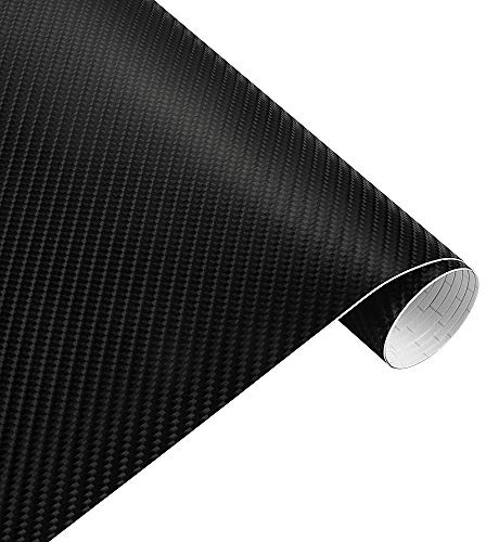 Vinilo Fibra Carbono,Fibra Carbono Adhesiva 200 cm * 40 cm de estilo de coche 4D fibra de carbono fibra Vinilo película Accesorios para automóviles Pegatinas y calcomanías impermeables