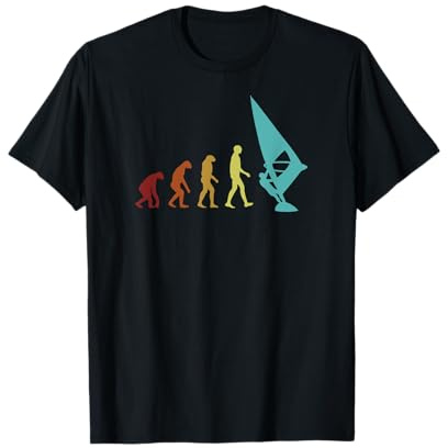 Windsurfen Evolution Surfer Wassersport Windsurfen T-Shirt
