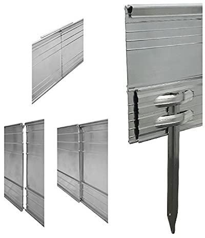 Green-Split Ultra Starke Alu Rasenkanten Höhe: 10 cm, Länge: 1 m | Beeteinfassung | Beetumrandung | Beetbegrenzungen