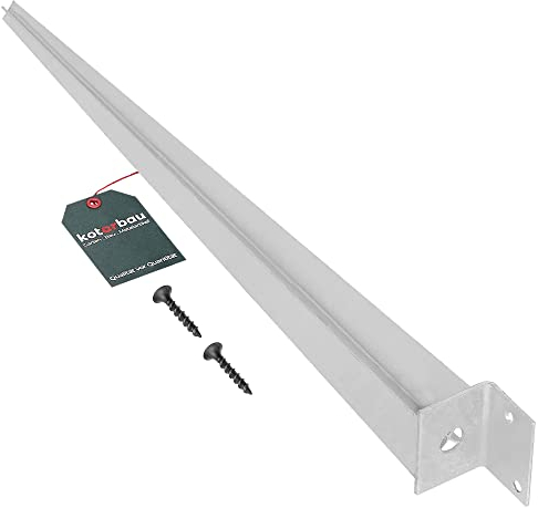 KOTARBAU® Supporto per pali da inserire, L 500 mm, supporto ideale per costruzioni zincato