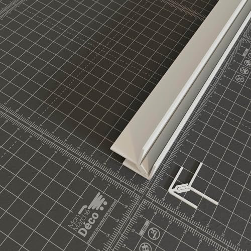 Profil d'angle PVC blanc ALIMENTAIRE Haut.20xLarg.8mm Longueur 2m60