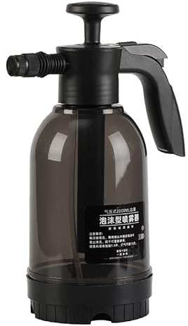 Autowasch-Schaumsprüher, manuelle Schaumsprühflasche, Zwei Modi, großer Sprühbereich, Druckschaumsprüher für die Gartenarbeit zu Hause(Schwarz)