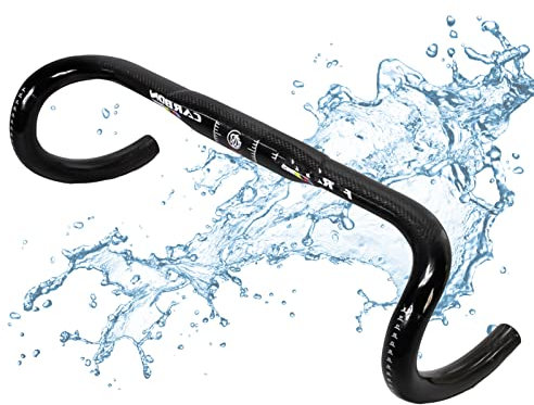 Carbon Fiber Road Bike Handlebar, Bicycle Racing Drop Bar 31.8 * 400/420/440mm Bicycle Part Carbon Aero Bars