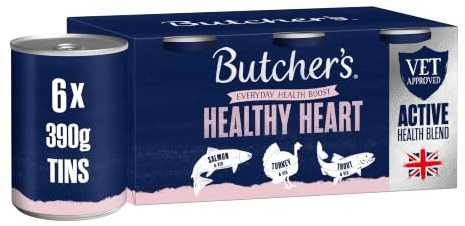 Butcher's Complete Wet Can Adult Dog Food Healthy Heart Pack 6x390g
