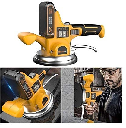 Martello Vibrante livellamento Piastrelle, Macchina livellatrice Automatica, Portatile Elettrico Ricaricabile Intelligente, adsorbimento per piastrellista Massimo 400 kg (Color : 1 batterie