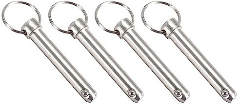 METALLIXITY Rapido Rilascio Perni (10mmx60mm) 4pz, Carbonio Acciaio Tirare Perno - per Cantiere Navale, Allestimento Navale, Capote Barca