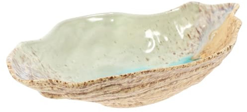 MOBUTOFU Ceramic Bird Feeder Tray for Outdoor Use with Creative Design and Easy to Clean Features, Wear and Break Resistant Butterfly Feeding Container for Yard or Courtyard Garden Decor
