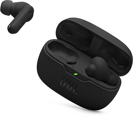 JBL Vibe Beam 2 - True Wireless Noise Cancelling Earbuds with JBL Pure Bass Sound & Smart Ambient technology, 4mics for crisp, clear calls, up to 40Hrs of Playback, IP54 Dust & Water resistant (Black)